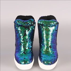 Holographic Sequin Sneaker size 9 and 10